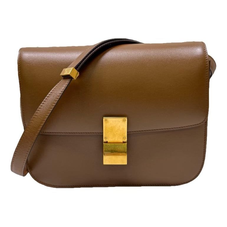 Classic leather crossbody bag