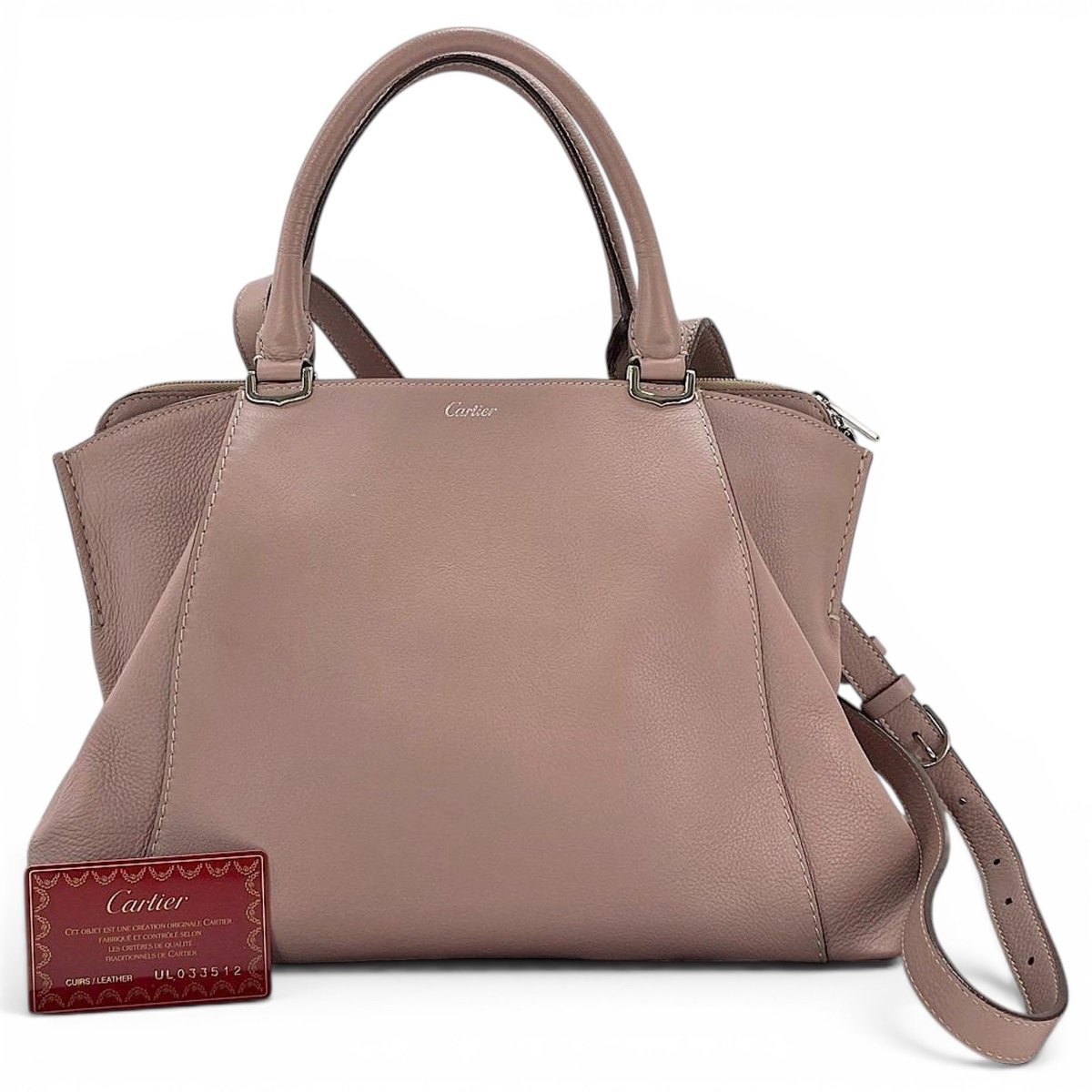 C leather handbag