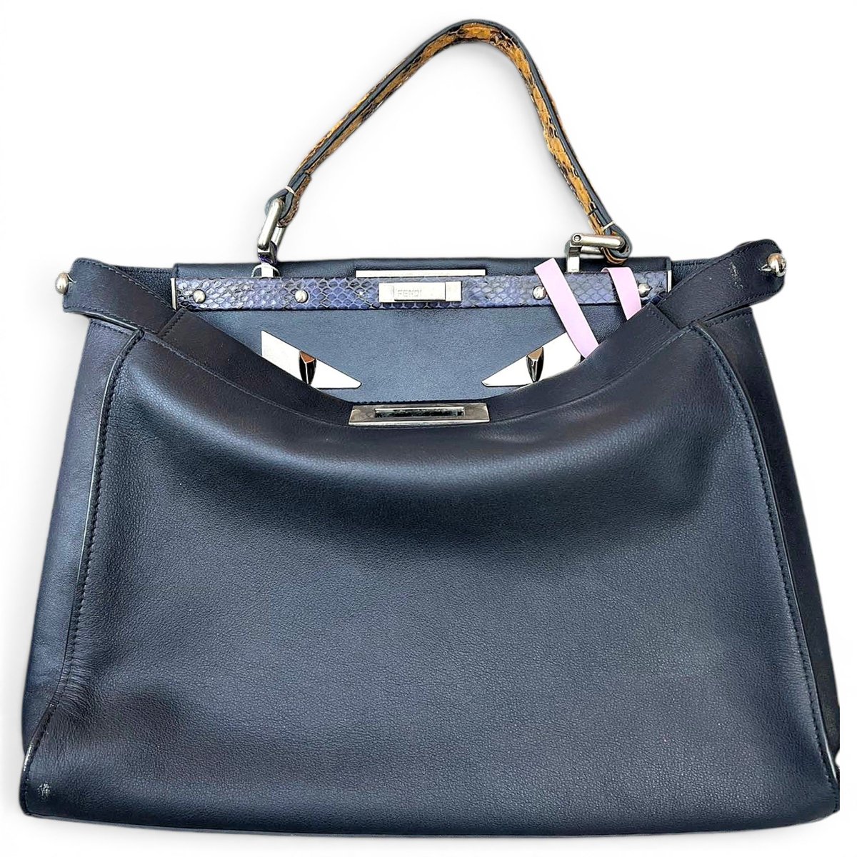 Peekaboo leather handbag