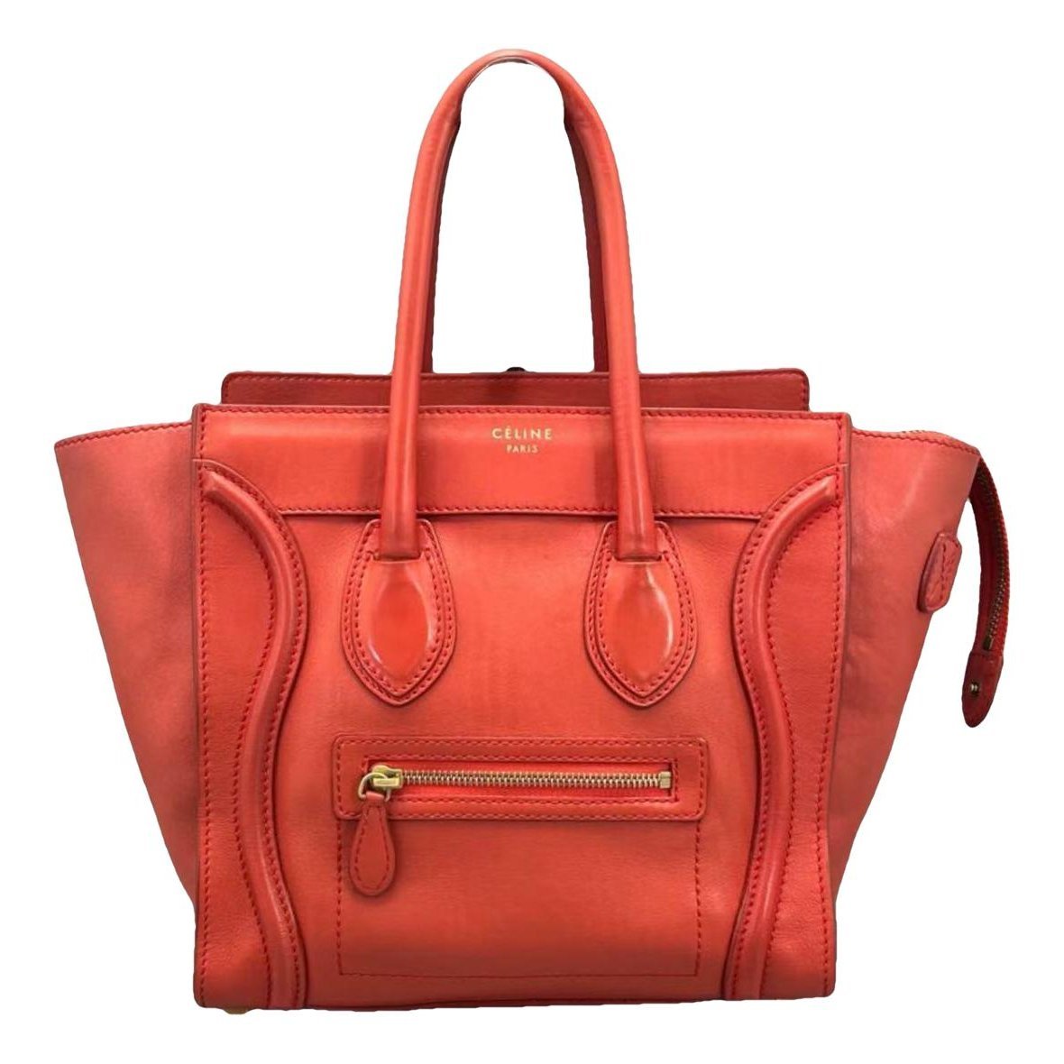 Luggage leather tote