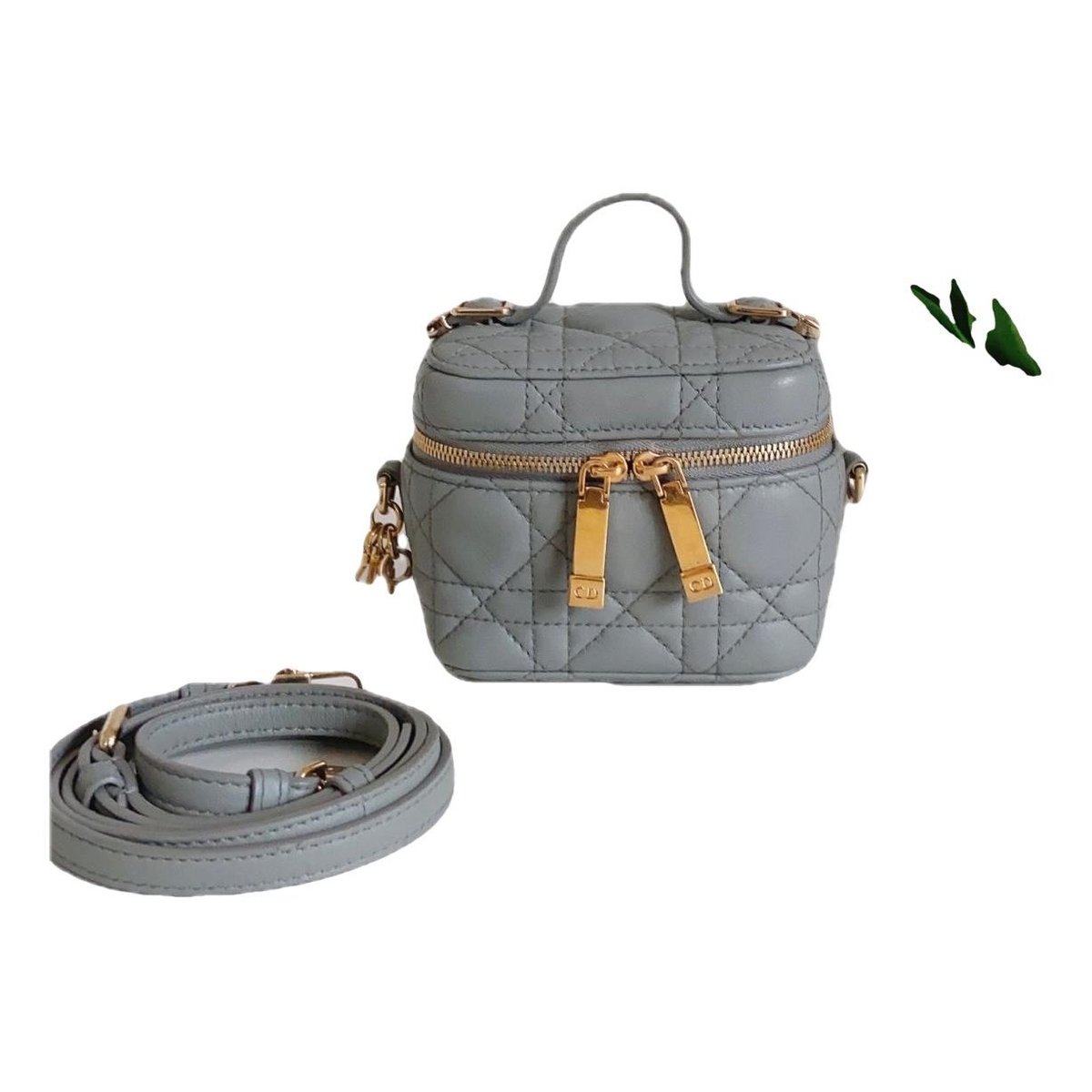 Vanity lady dior leather handbag
