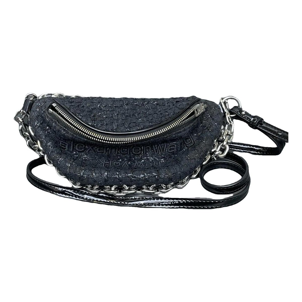 Patent leather crossbody bag