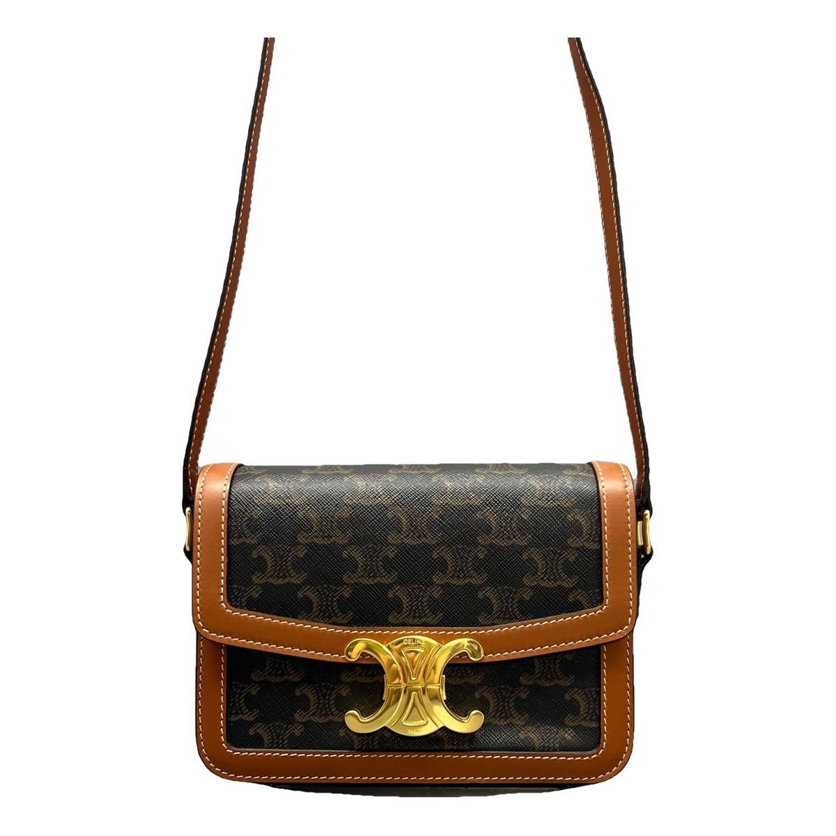 Triomphe leather handbag