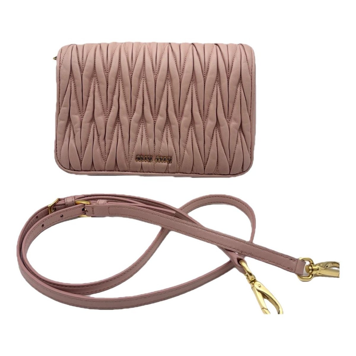 Miu Club leather handbag