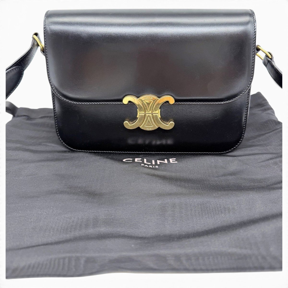 Triomphe leather handbag