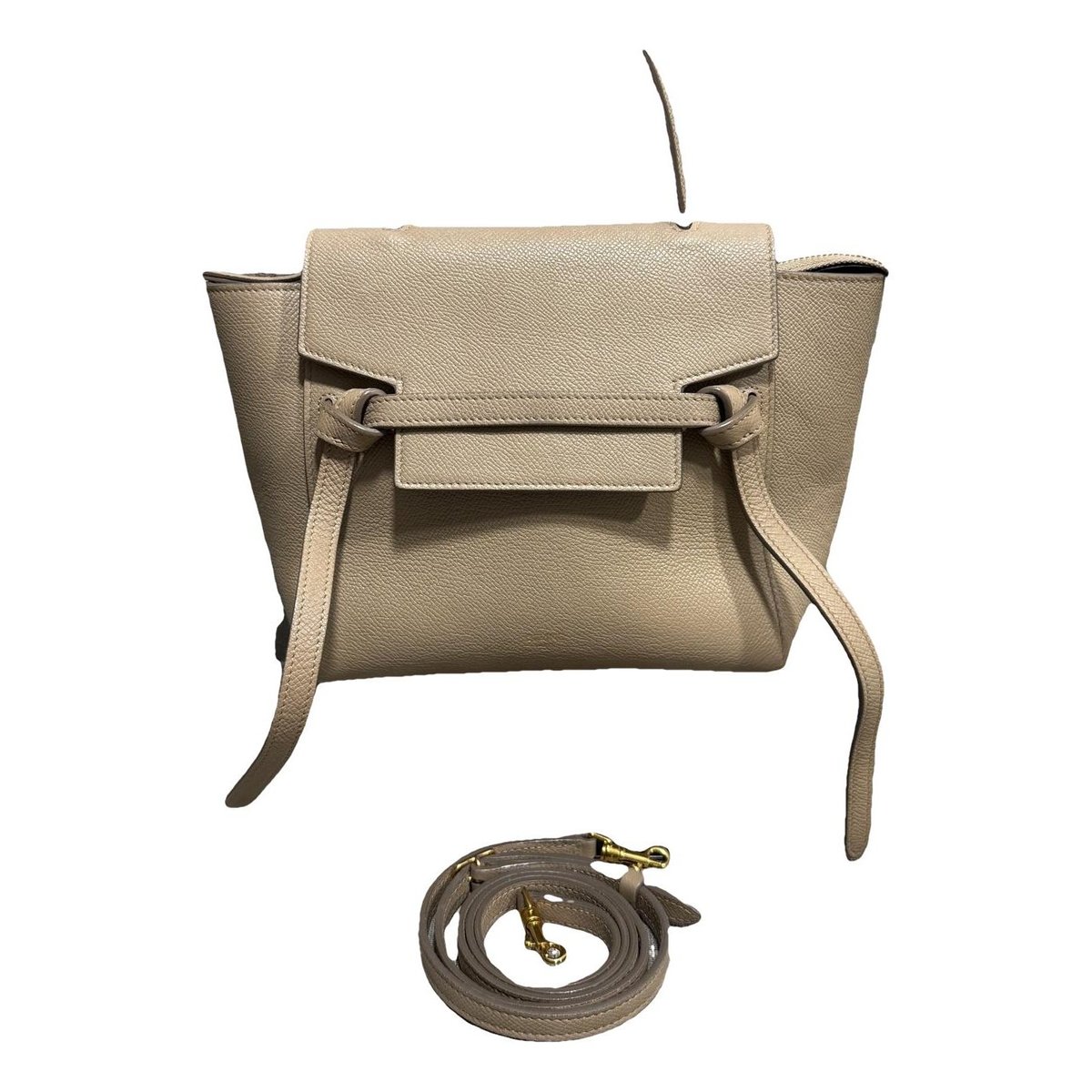 Belt leather handbag