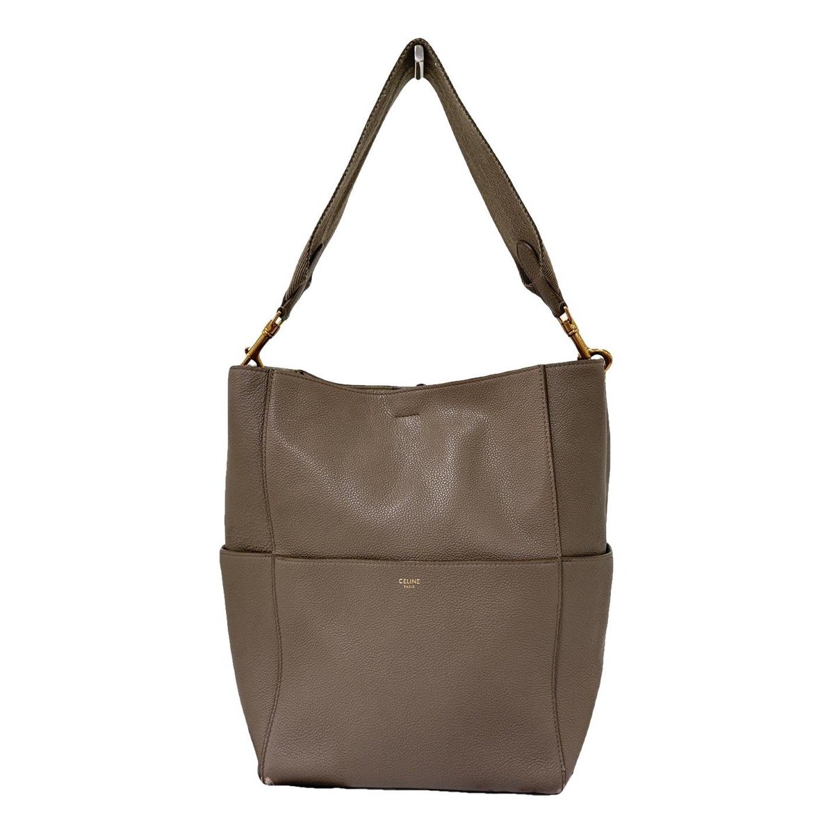 Seau Sangle leather handbag