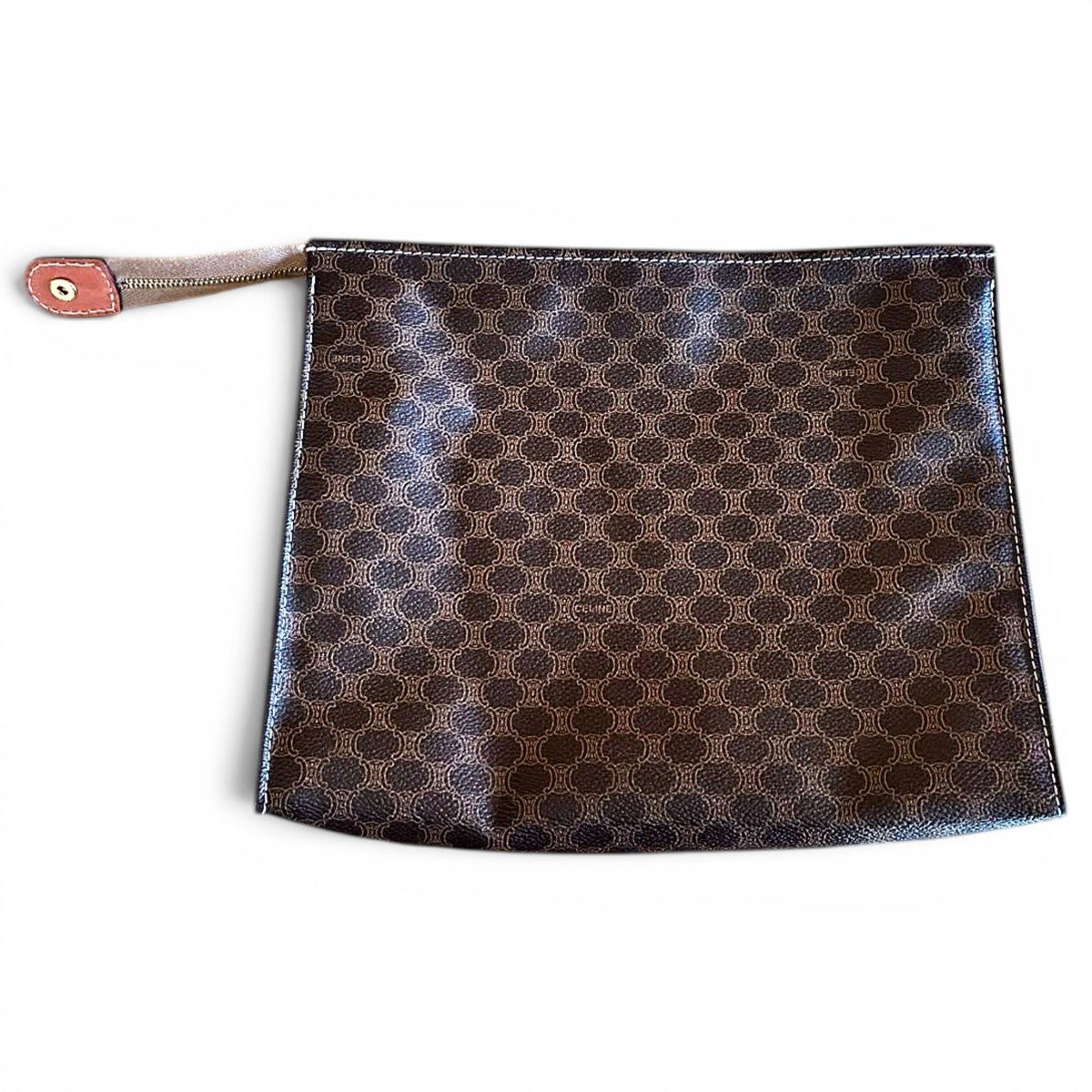 Triomphe Vintage cloth clutch bag