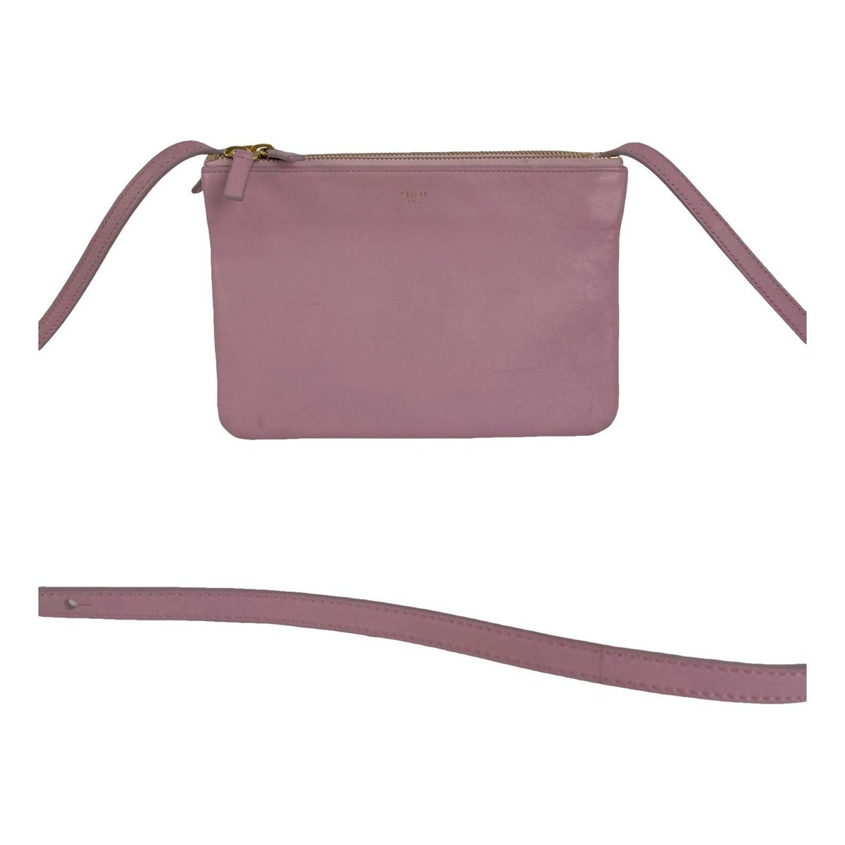 Trio leather crossbody bag