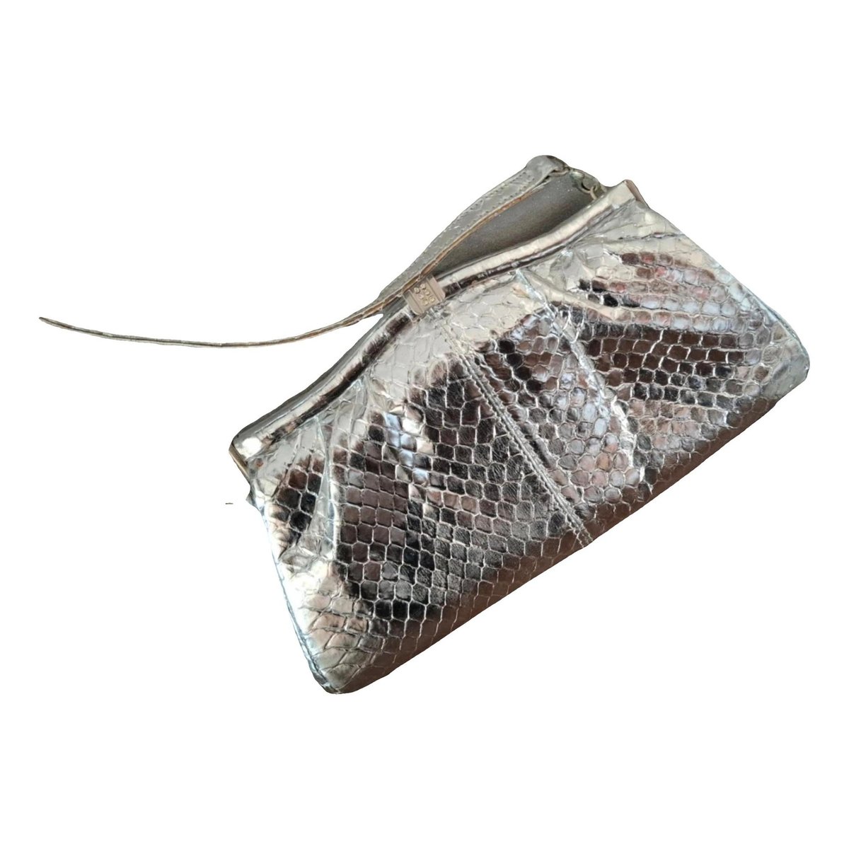 Leather clutch bag