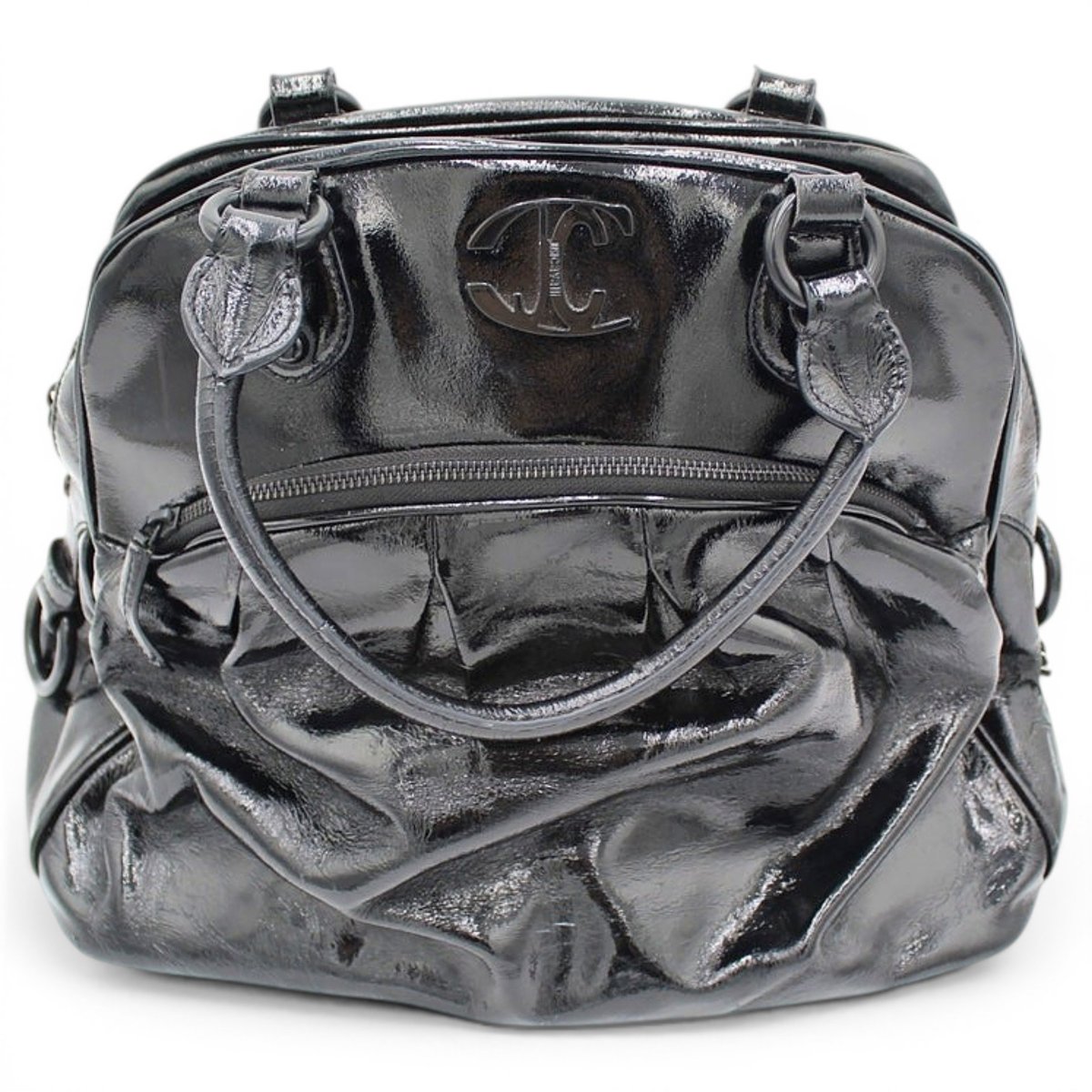 Patent leather handbag