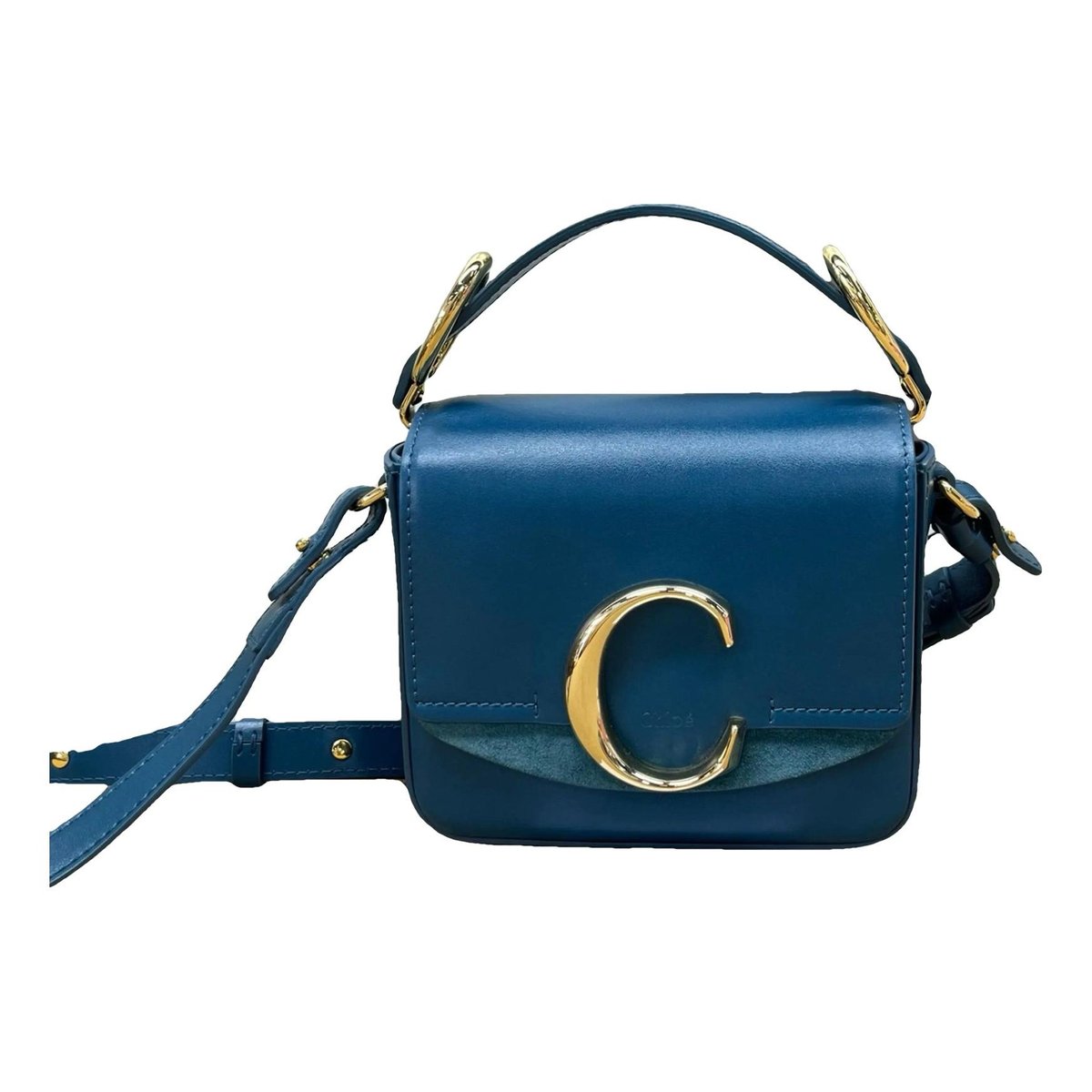 C leather crossbody bag