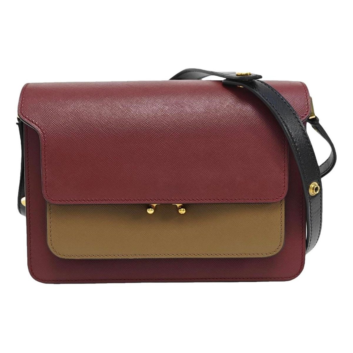 Trunk leather handbag