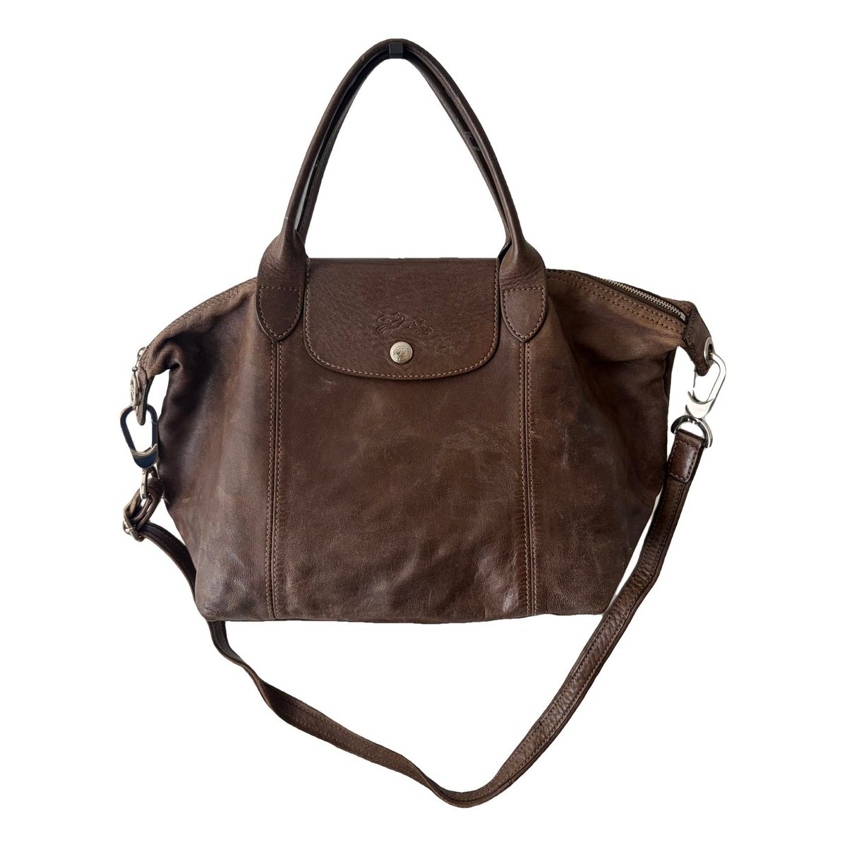 Pliage leather crossbody bag