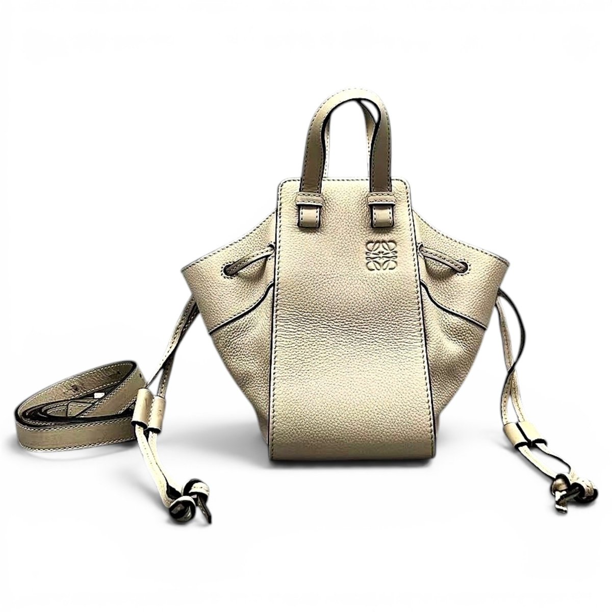 Hammock leather handbag
