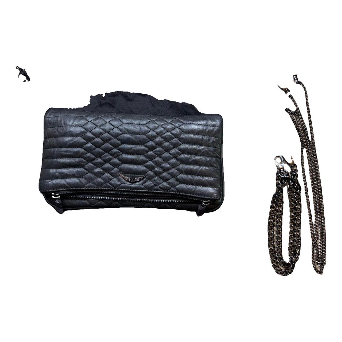 Rock leather crossbody bag