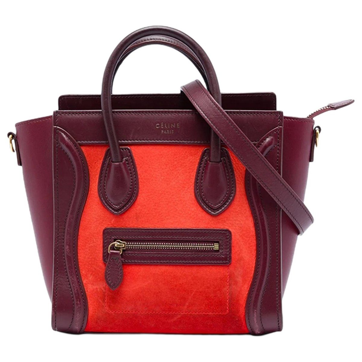 Luggage leather satchel