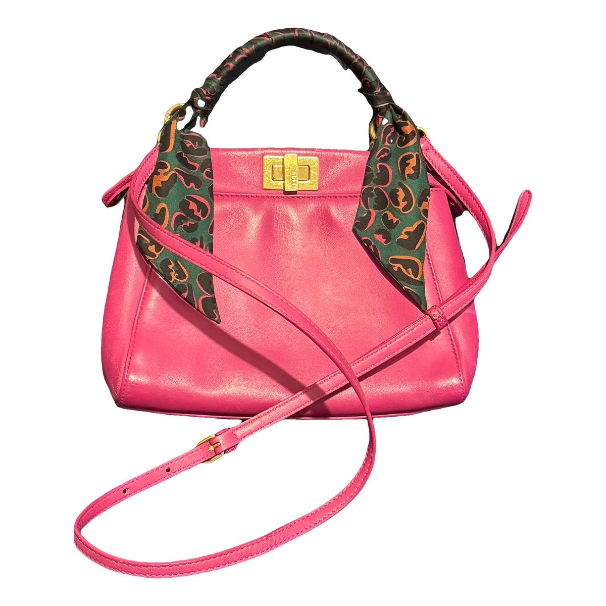 Peekaboo leather handbag