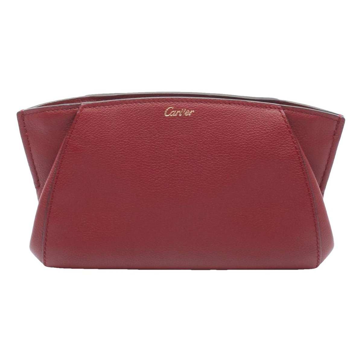 C leather clutch bag