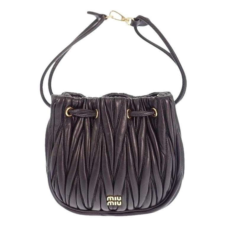 Matelassé leather mini bag