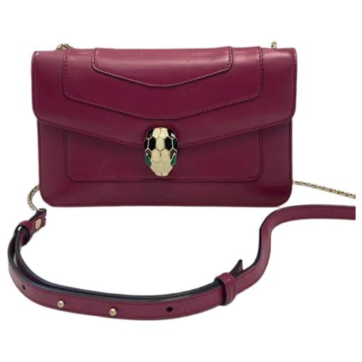 Serpenti leather handbag