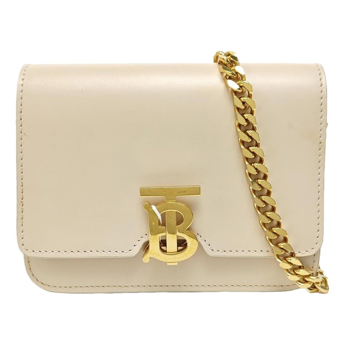 TB leather handbag