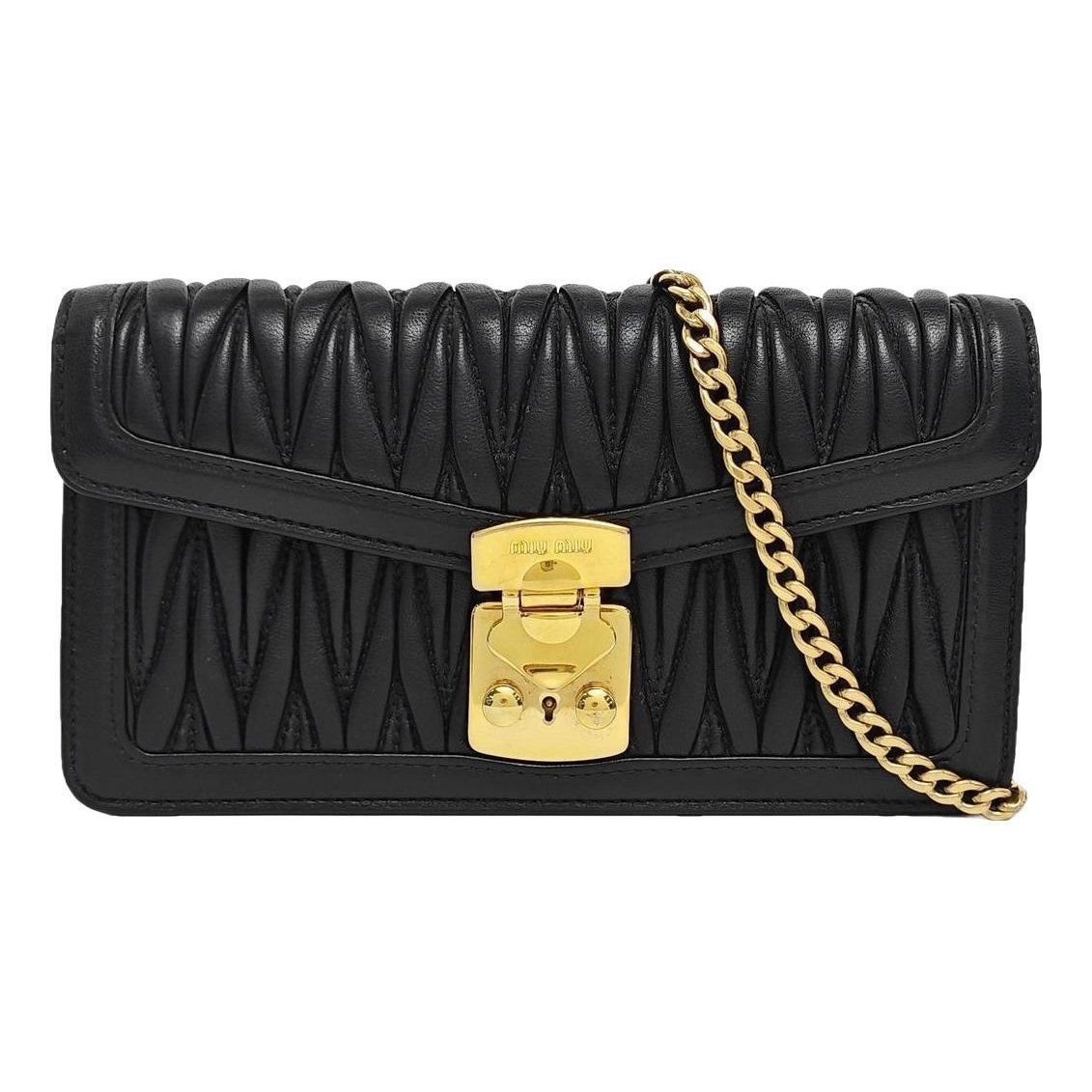 Miu Confidential leather handbag