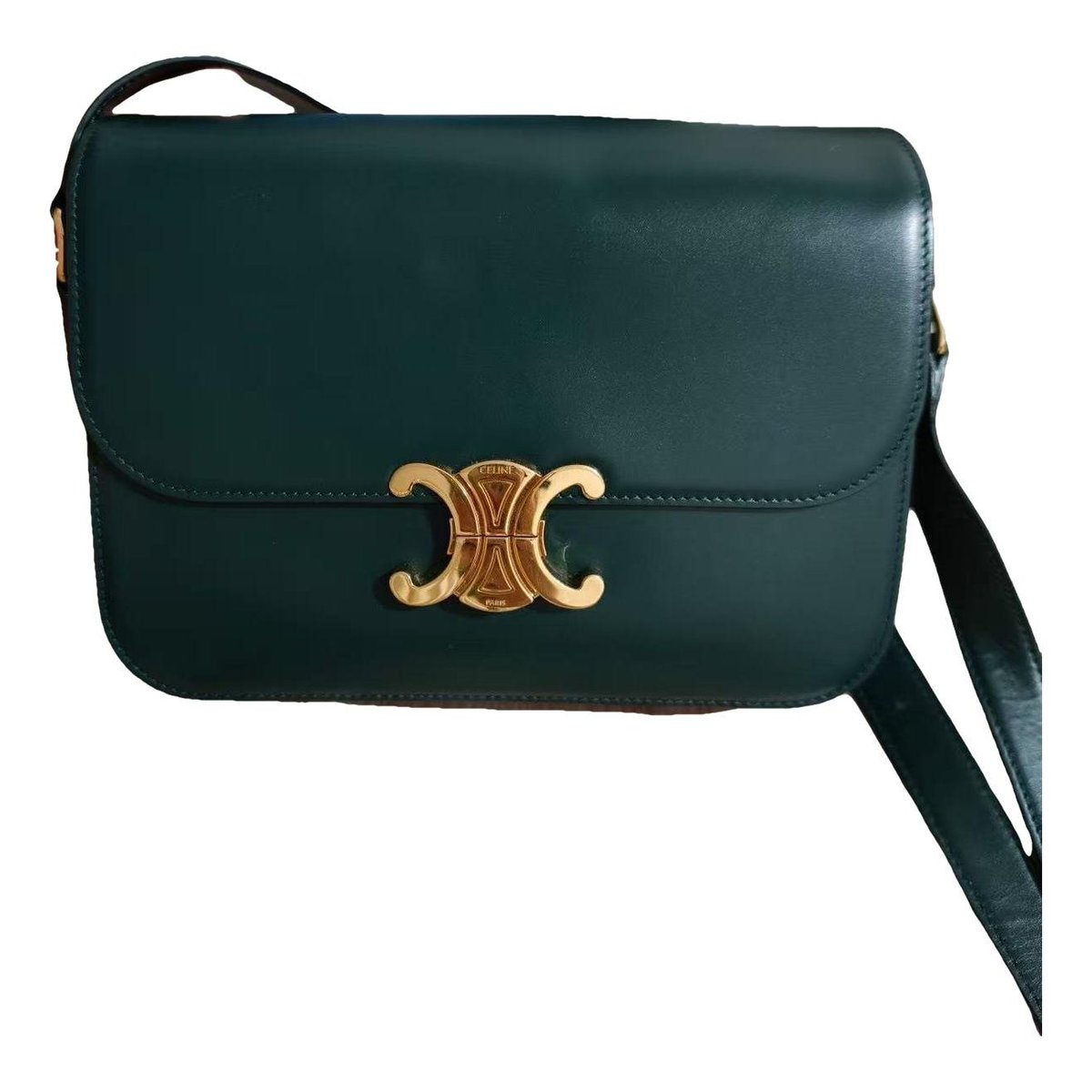 Triomphe leather handbag