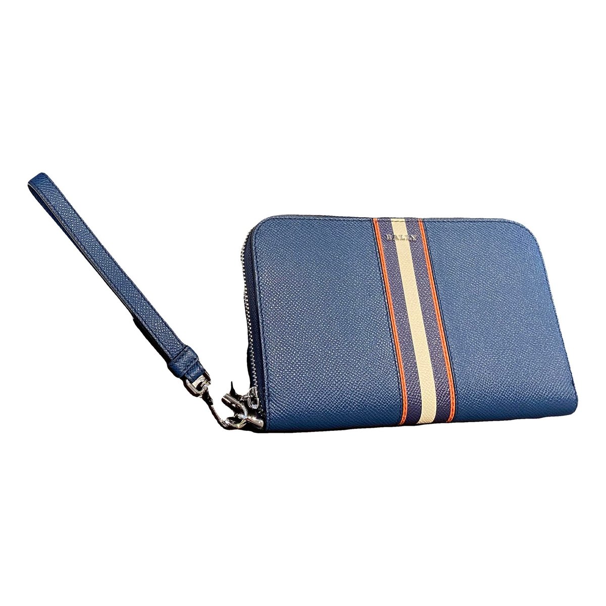 Leather clutch bag