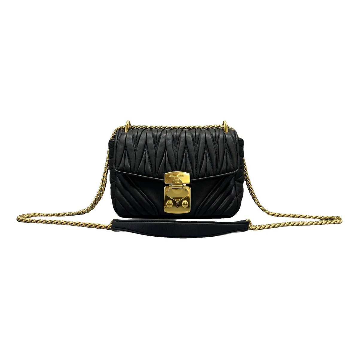 Miu Confidential leather handbag