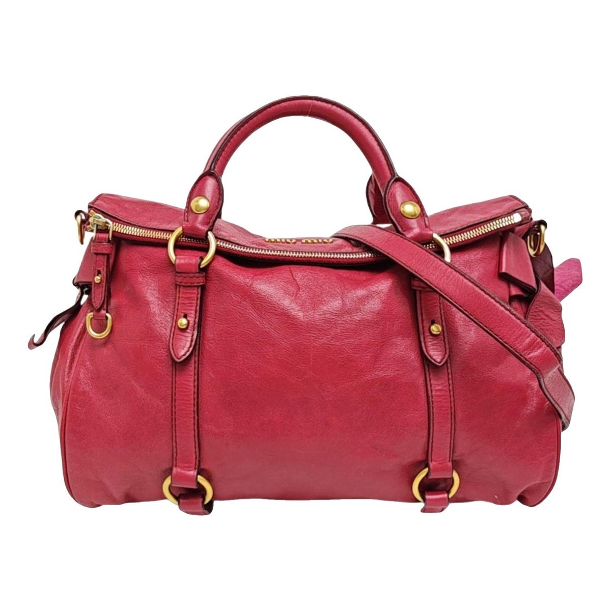 Bow bag leather handbag