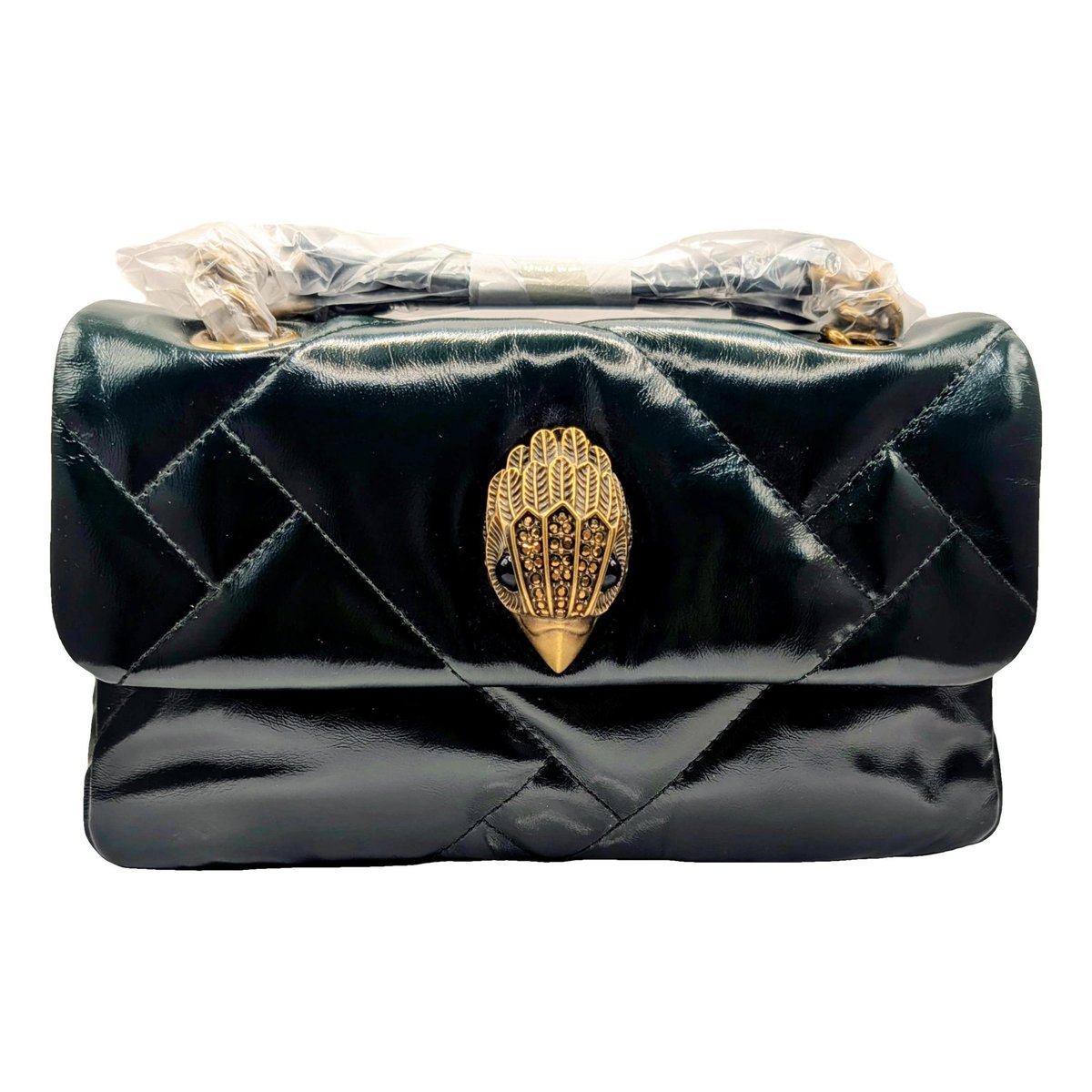 Patent leather handbag