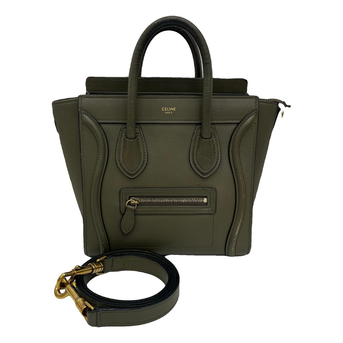 Nano Luggage leather handbag