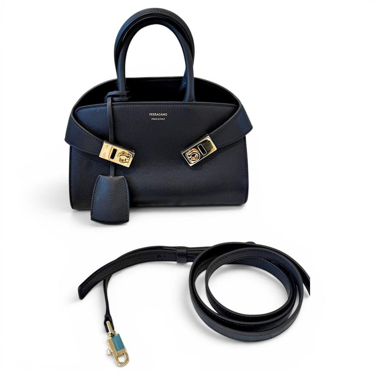 Hug leather crossbody bag