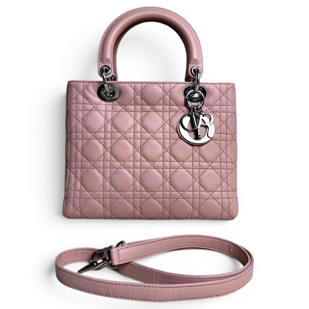 Lady Dior leather handbag