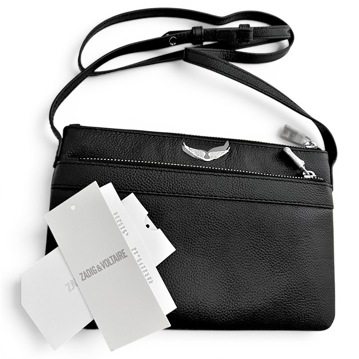 Rock leather crossbody bag
