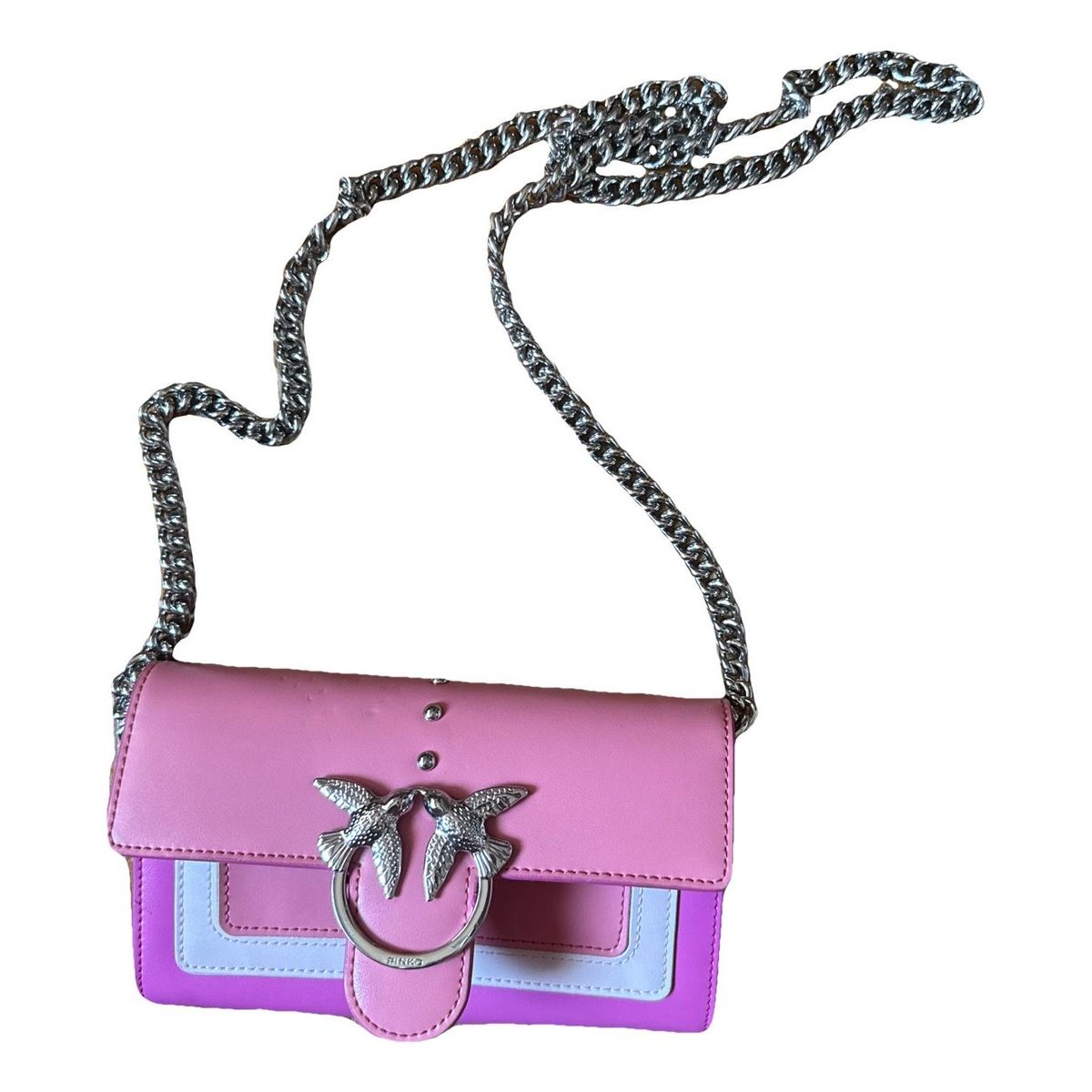 Leather clutch bag