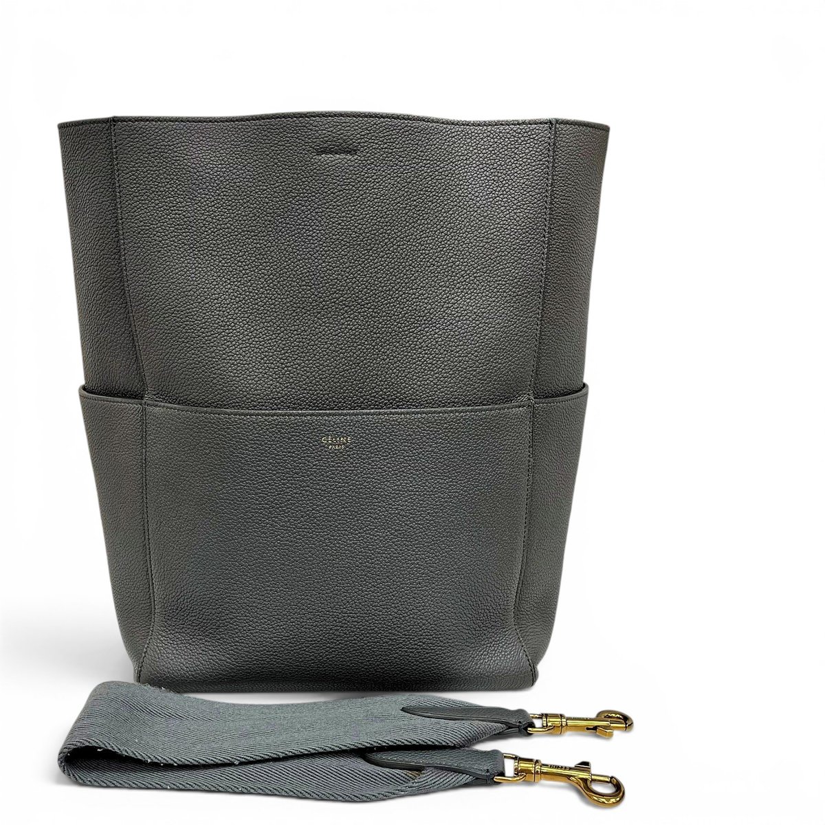 Seau Sangle leather handbag
