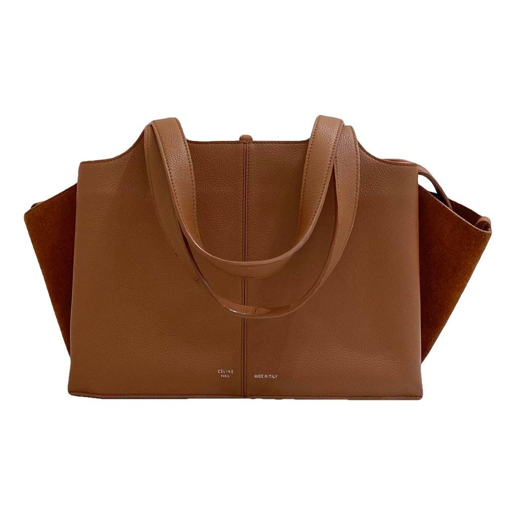 Tri-Fold leather tote