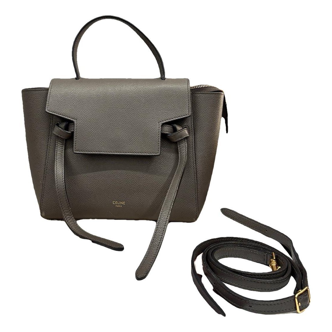 Belt leather handbag