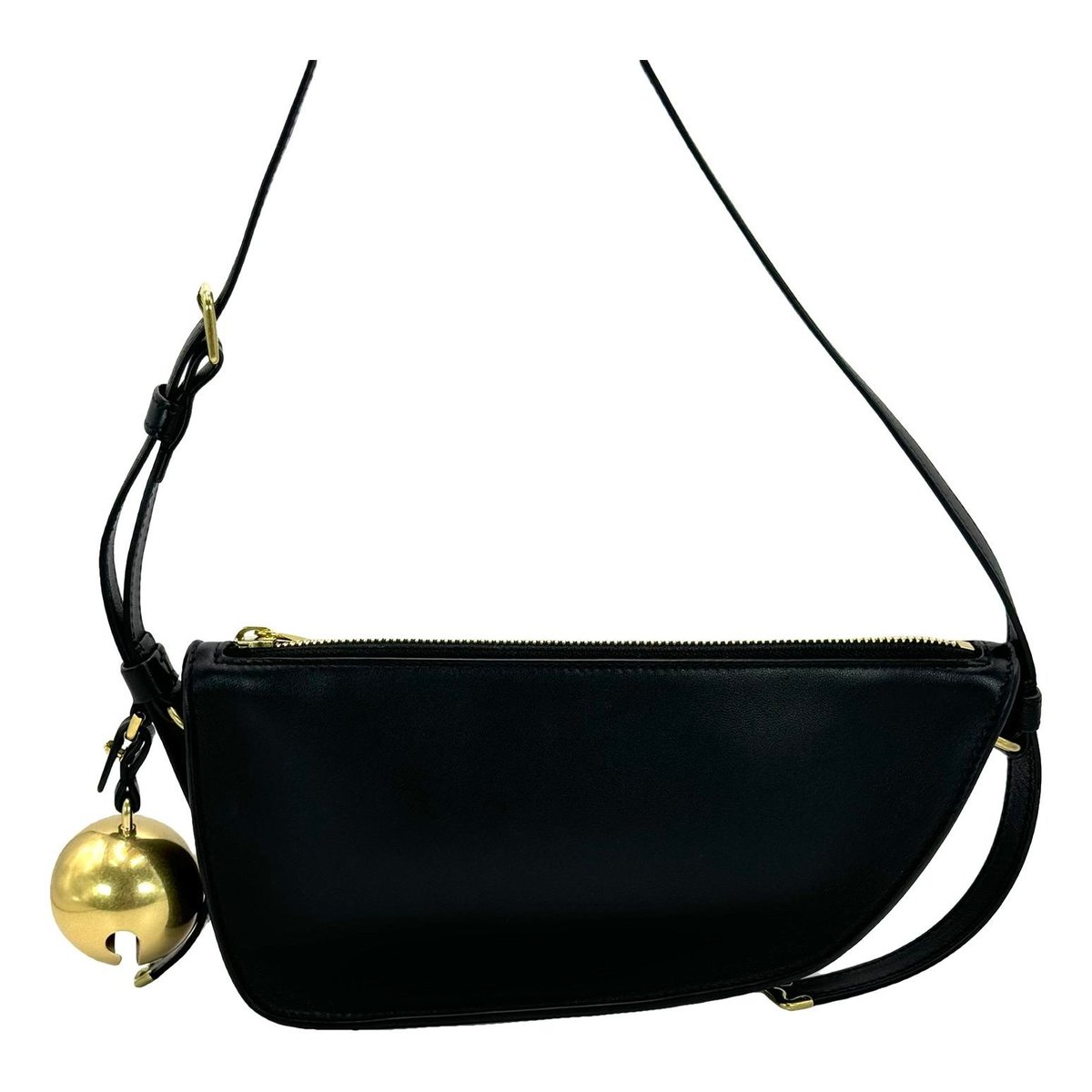 Shield leather handbag