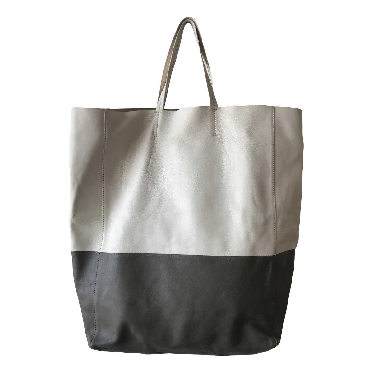 Cabas leather handbag