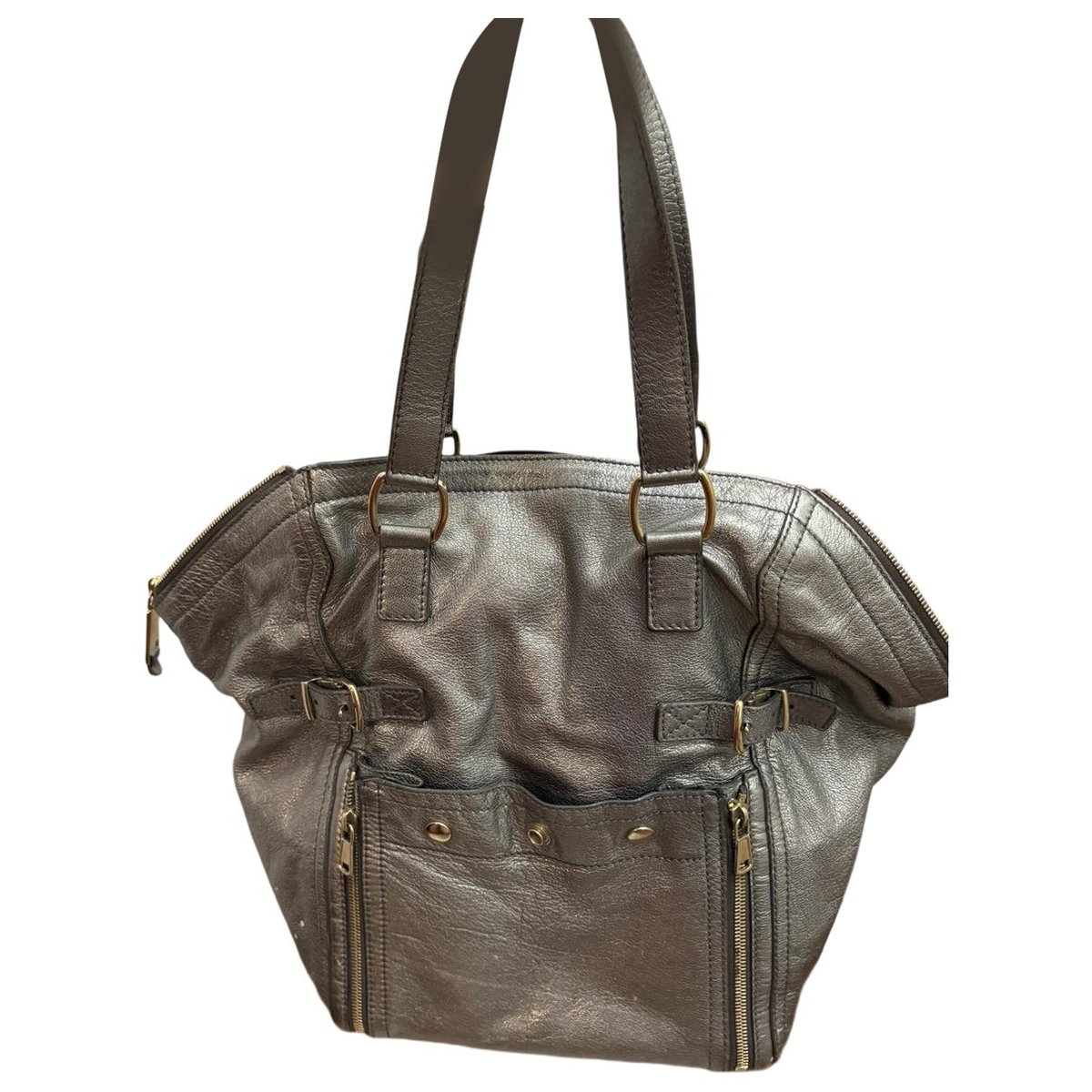 Downtown leather handbag