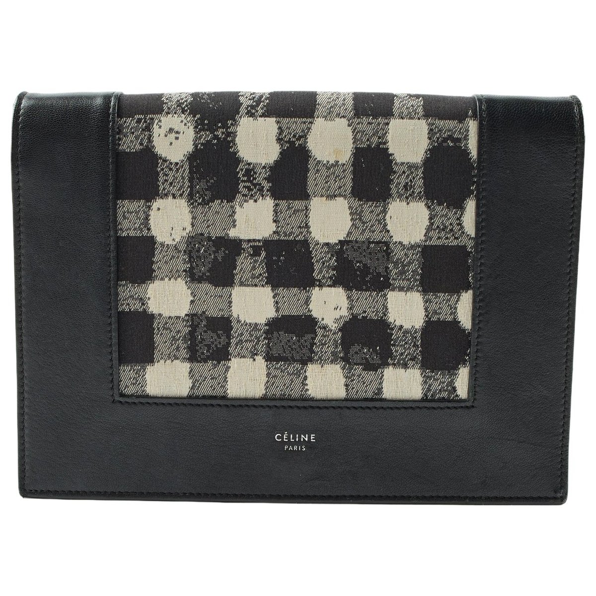 Frame leather handbag