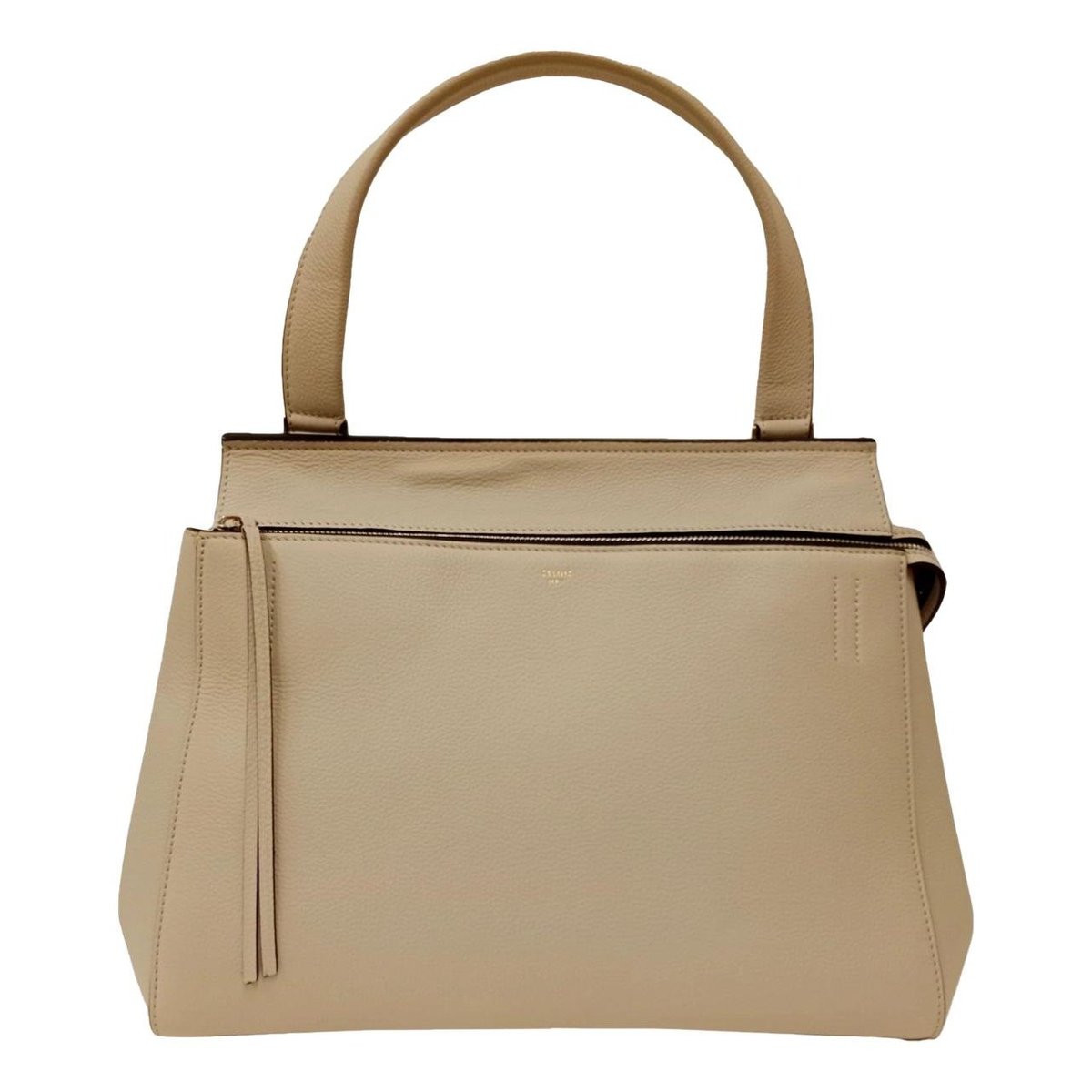 Edge leather handbag