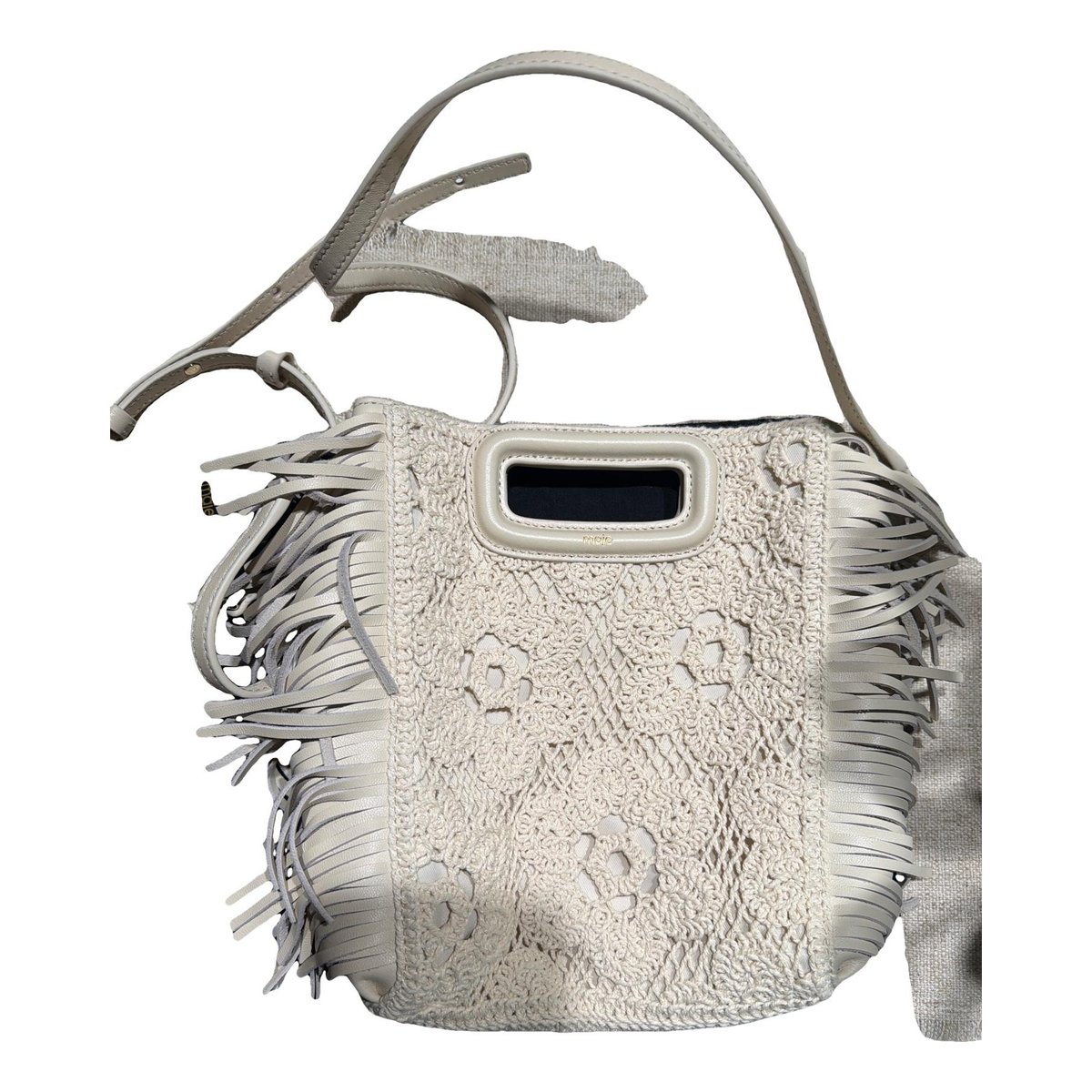 Sac M leather handbag
