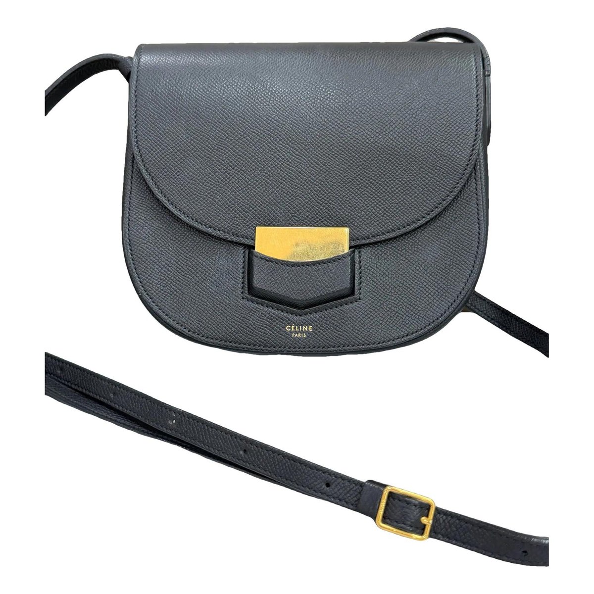 Trotteur leather crossbody bag