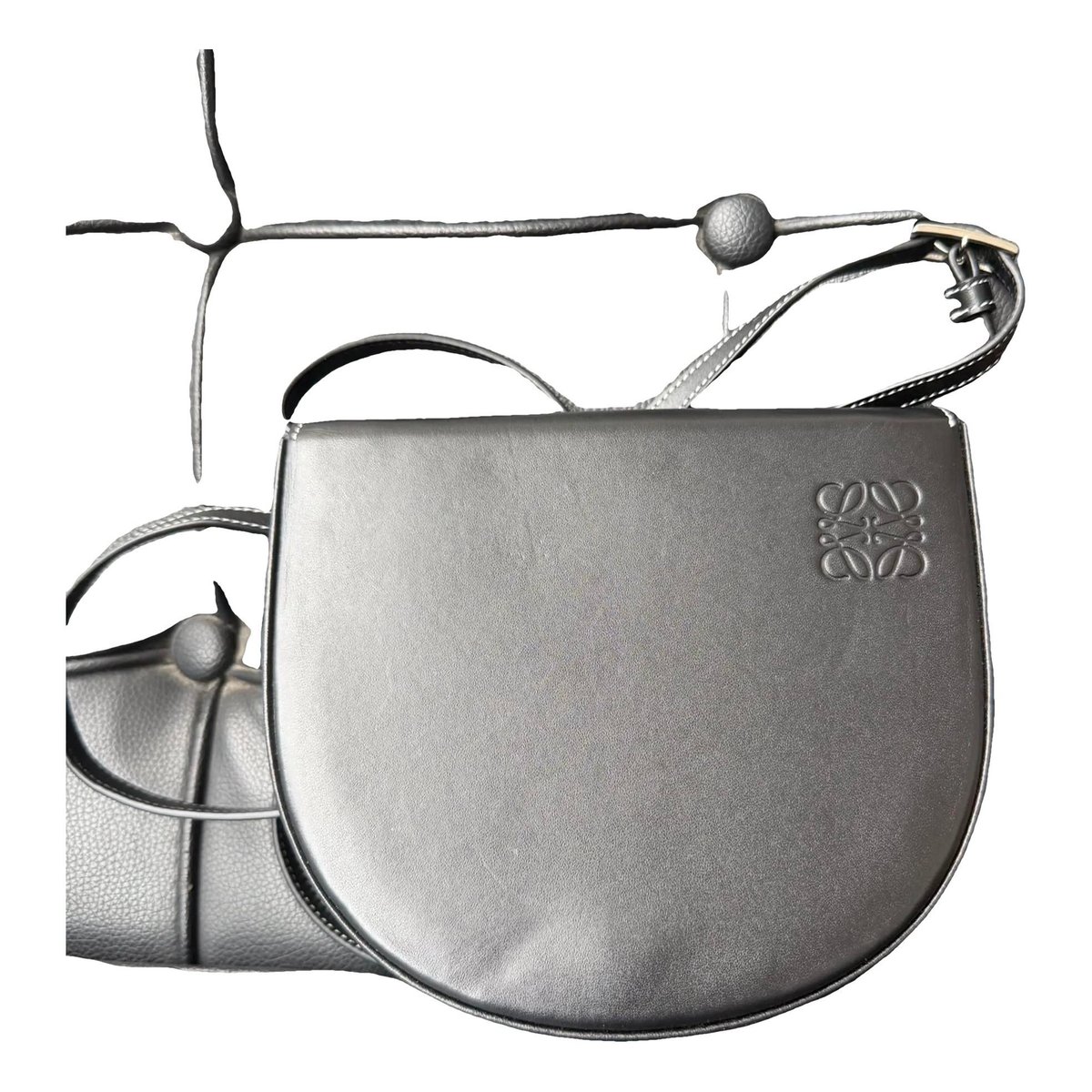 Heel leather crossbody bag