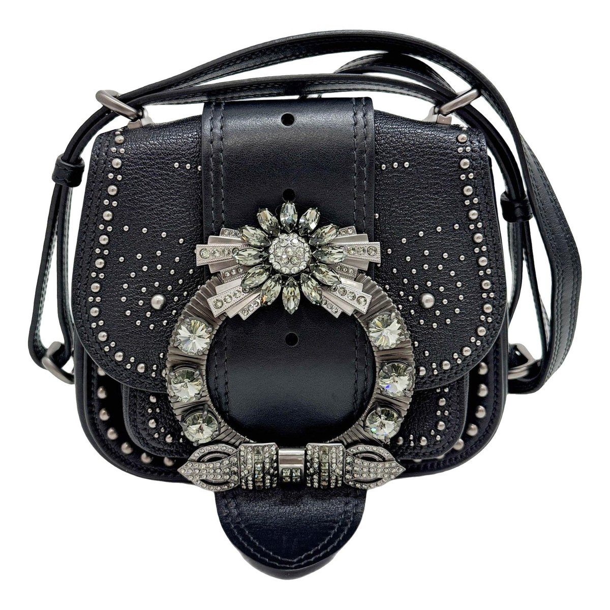 Miu Lady leather handbag