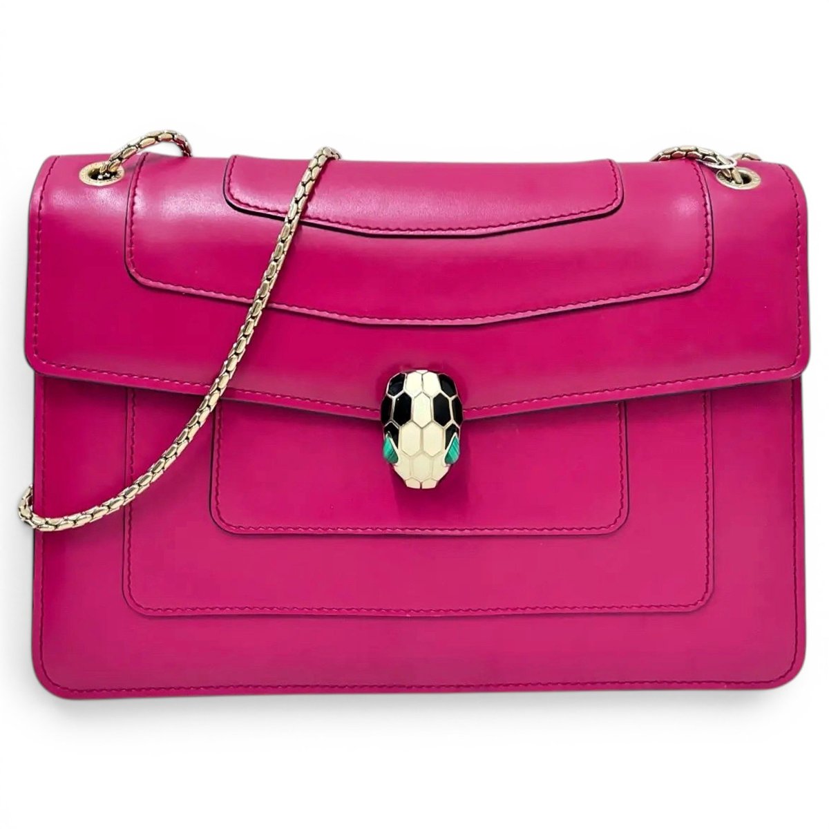 Serpenti leather crossbody bag